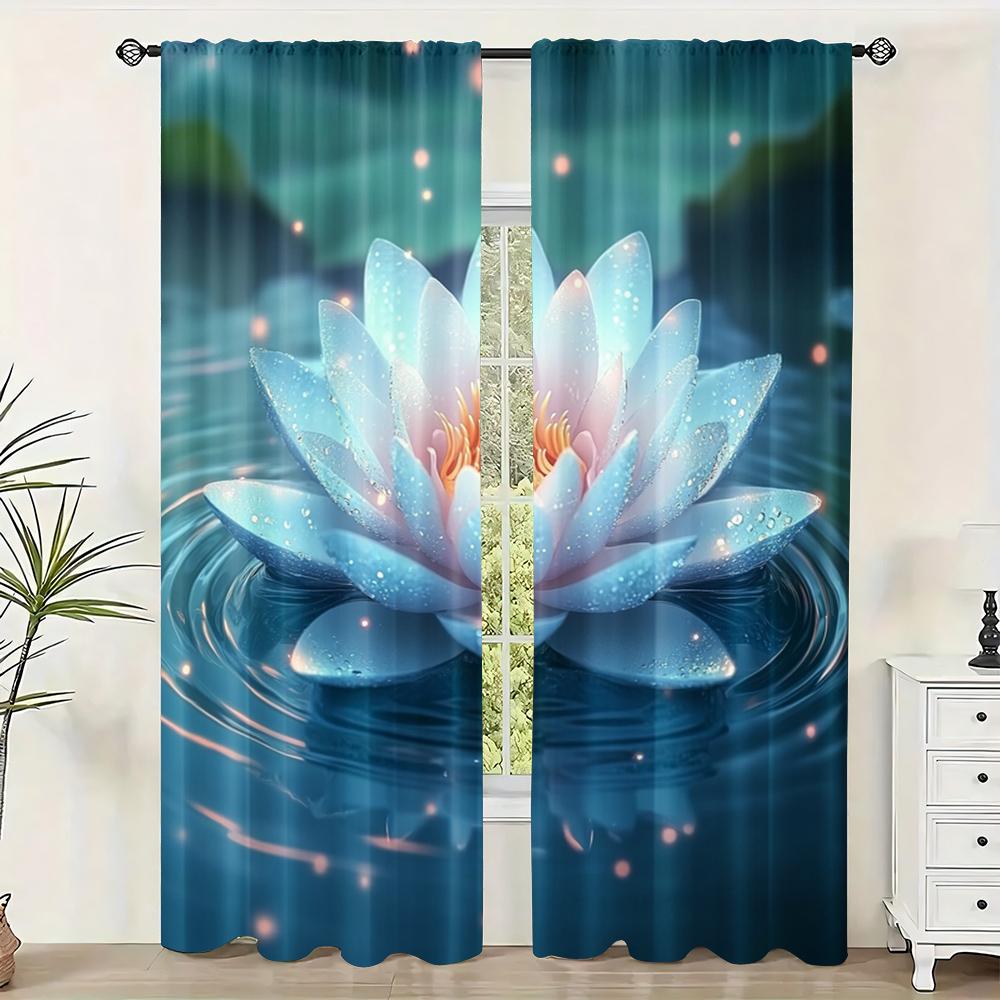 

2 шт., Драпировки Лотос Светофильтр Семейная Вечеринка Подходит для украшения класса 29x65in(75x166cm)