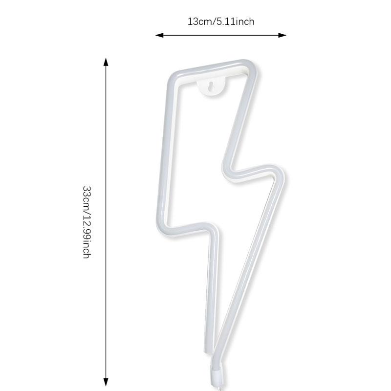 Halloween Lightning Neon Signs W Base, LED Light, Party Atmosphere Lighting, Wall Lamp, for Birthday, E-sports Room, Home Decor