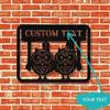 Custom Owl Welcome Sign Classic Metal Home Decor No Power Needed Versatile Occasion