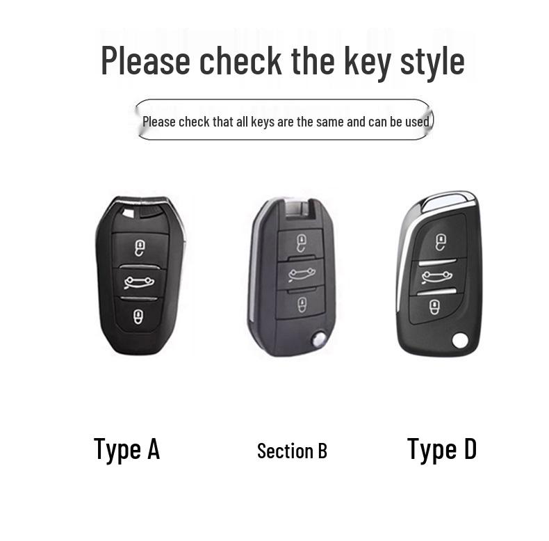 Peugeot 308/4008/408/508L/3008/5008/e2008 Key Case with Logo