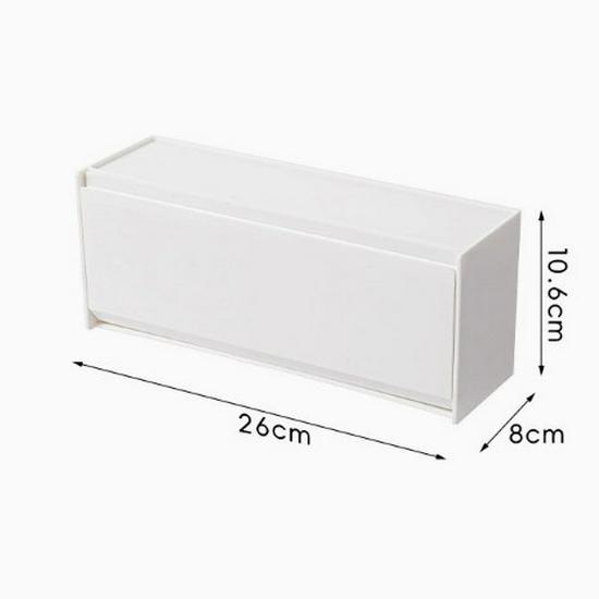 Wall-Mounted Bathroom Storage Box: Punch-Free Hanging Organizer for Sanitary Napkins