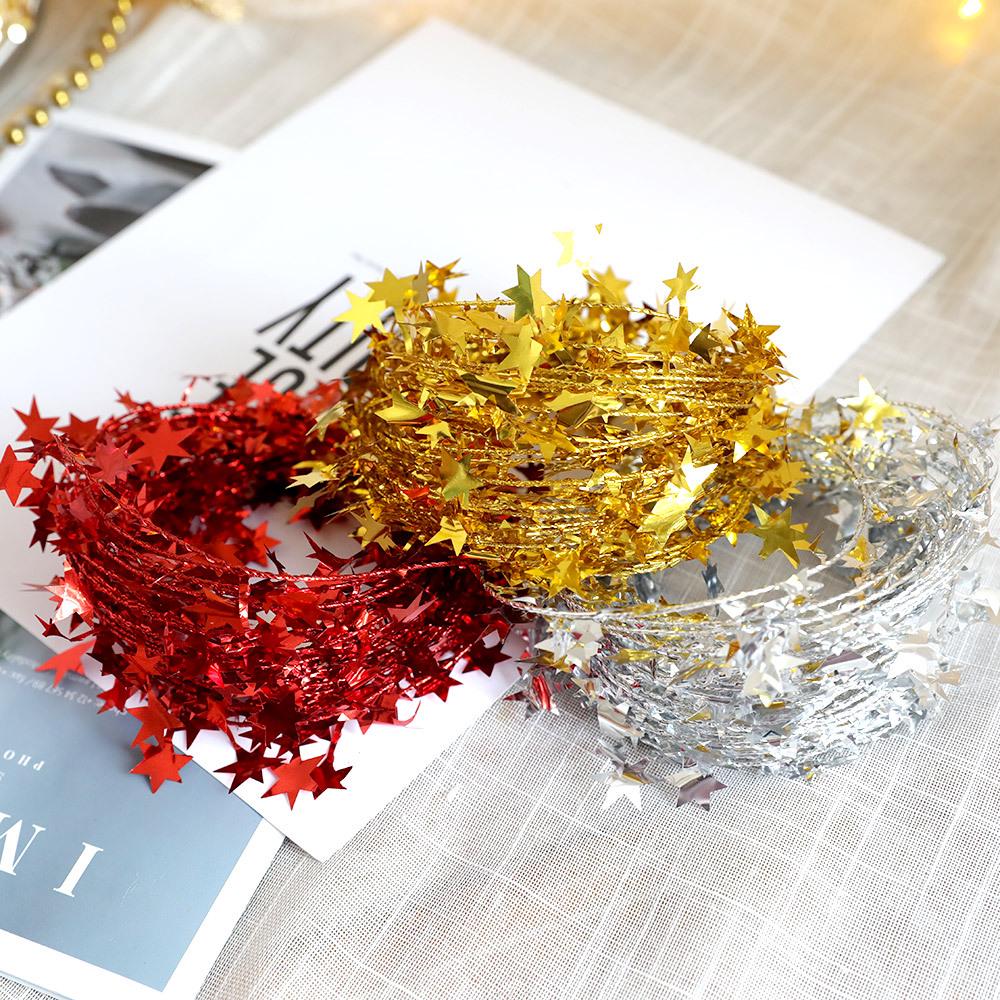 Qing Meng Raffia Five-Pointed Star Christmas Decoration