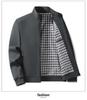 Plus Size Men's Business Stand-up Collar Casual Jacket for Autumn and Winter
