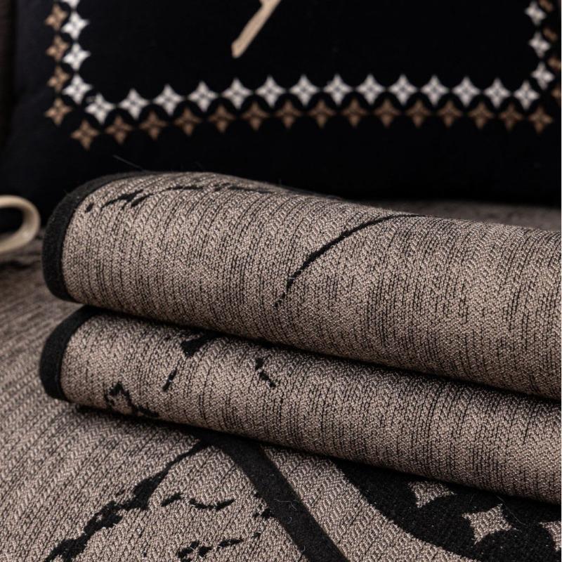 Red Sofa Cushion Versatile All Season New Chenille Sofa Cover Cloth Comfortable Anti Slip Home Living Room Decoration Cushion