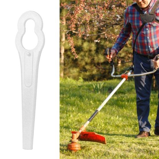 100Pcs Lawn Mower Blade Sharp Cordless Plastic Garden Replacement Brush Cutter for Bosch Art23 Li Accutrim Easytrim Accu Gtech St 04 & St 05 Strimmer