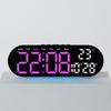 Home Furnishings Electronic Clock Multifunctional Hotel Desk Clock LED Ambient Light Alarm Clock GH8011