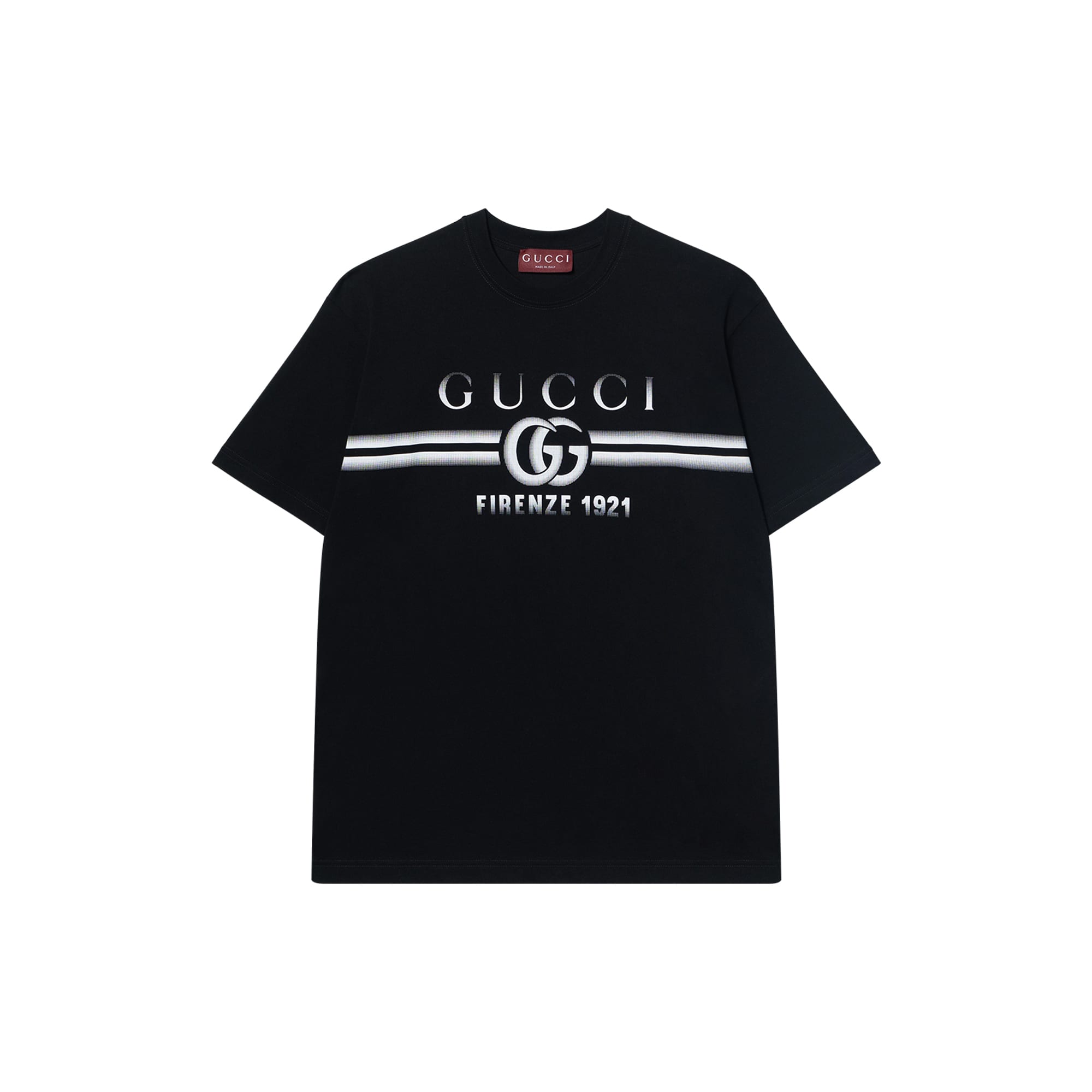GUCCI Kokvilnas Džersija GUCCI Apdrukāta T-krekls