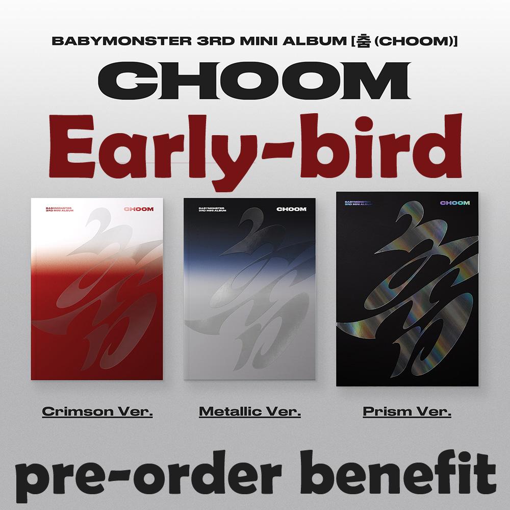 Pre-order BABYMONSTER 3rd Album CHOOM Standard Ver. SET & Weverse Early Bird POB
