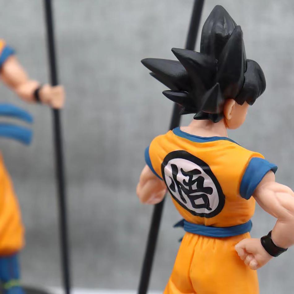 22cm Dragon Ball Son Goku Super Saiyan Anime Figure Goku Action Figure Model Toys Gifts Collectible Ornaments Figurines for Kids