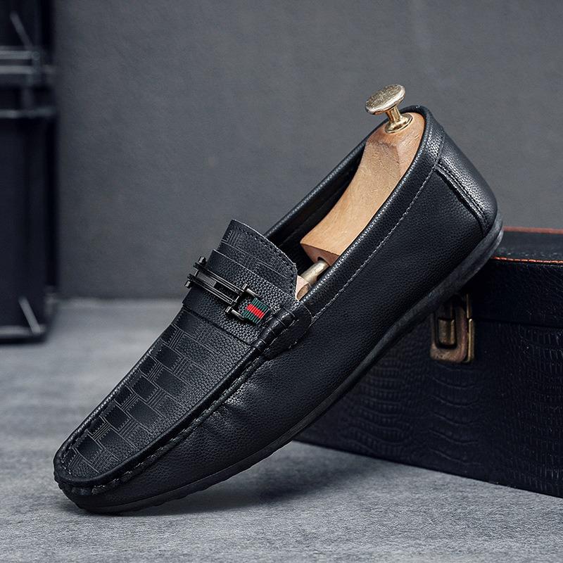 Pánské boty léto nové pánské Doudou boty všestranné ležérní business pánské boty jeden pedál kožené boty muži