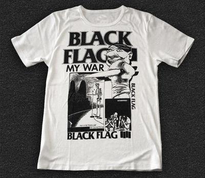 BLACK FLAG Band Rock 'n' Roll Heavy Cotton White S-5XL Shirt EN788 Unisex T-Shirt