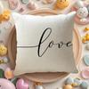 A Simple Black And White Love Story Pillow Case Sofa Living Room Bedroom Headboard Backrest Cushion Square Cushion