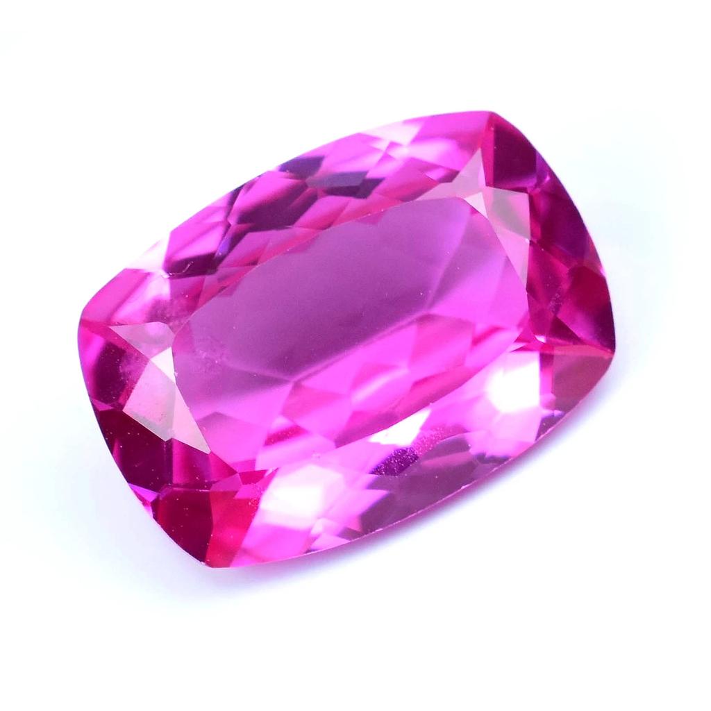 Natural Pink Ruby 6.65 Ct Cushion Certified Flawless Loose Gemstone From Mogok