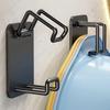 1Pc Stainless Steel Washbasin Hooks Storage Racks Punch-Free Bathroom Basin Hook Save Space Wall Mount Storage Hooks Holders Shelf