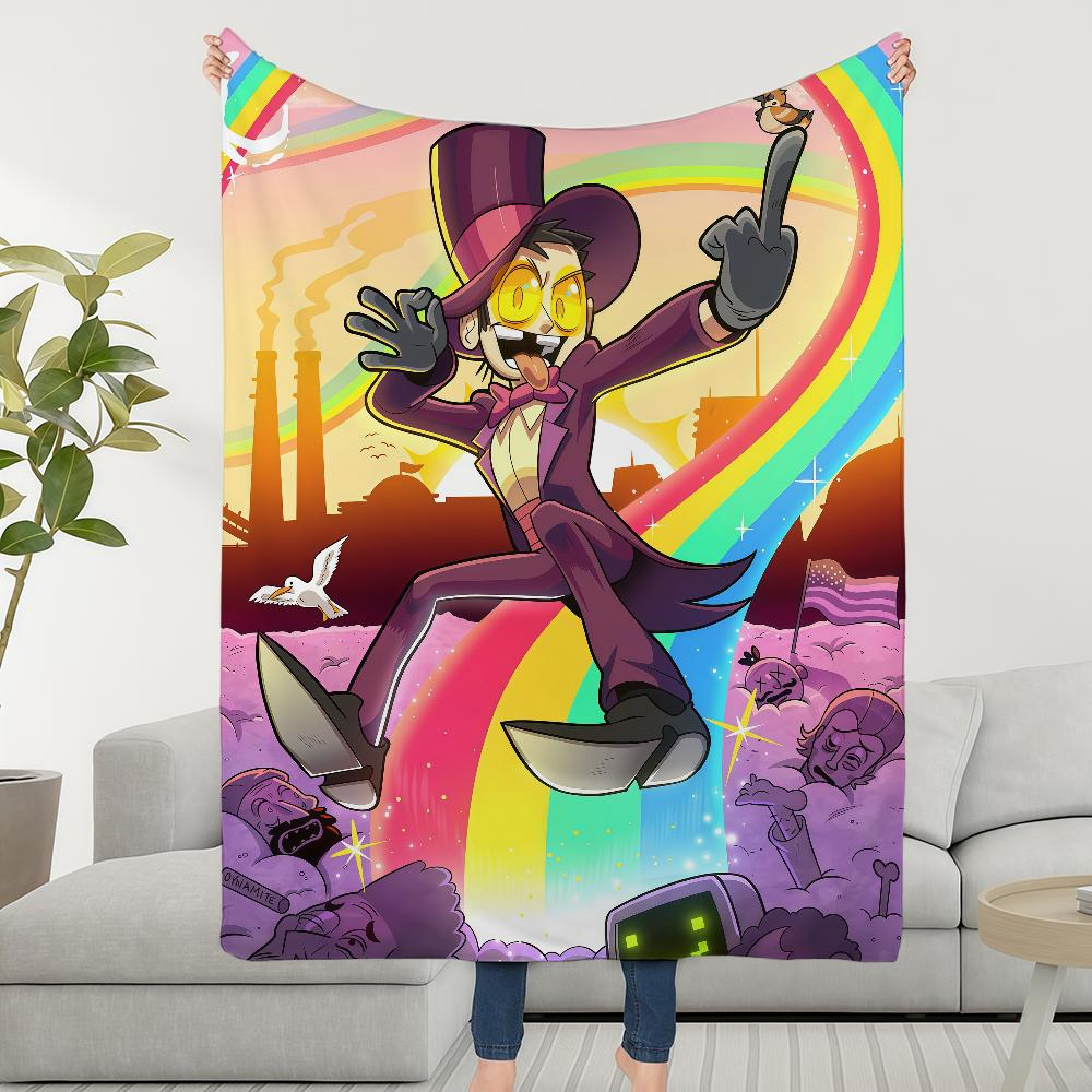 Cartoon S-Superjails Blanket Throw Super Cosy Plush Living Room Sofa Couch Childish Birthday Gifts