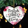 2D Flat Friendship Heart-shaped Acrylic Decoration Sign, Romantic Rose Design, Suitable for Wall Decoration, Porch, Room, Villa, Accents Home, Hallway