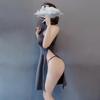Sexy Cheongsam Babydoll Dress See Trough Chemises Undertøy Hot Sexy Dress Cosplay Game Costume for kvinner