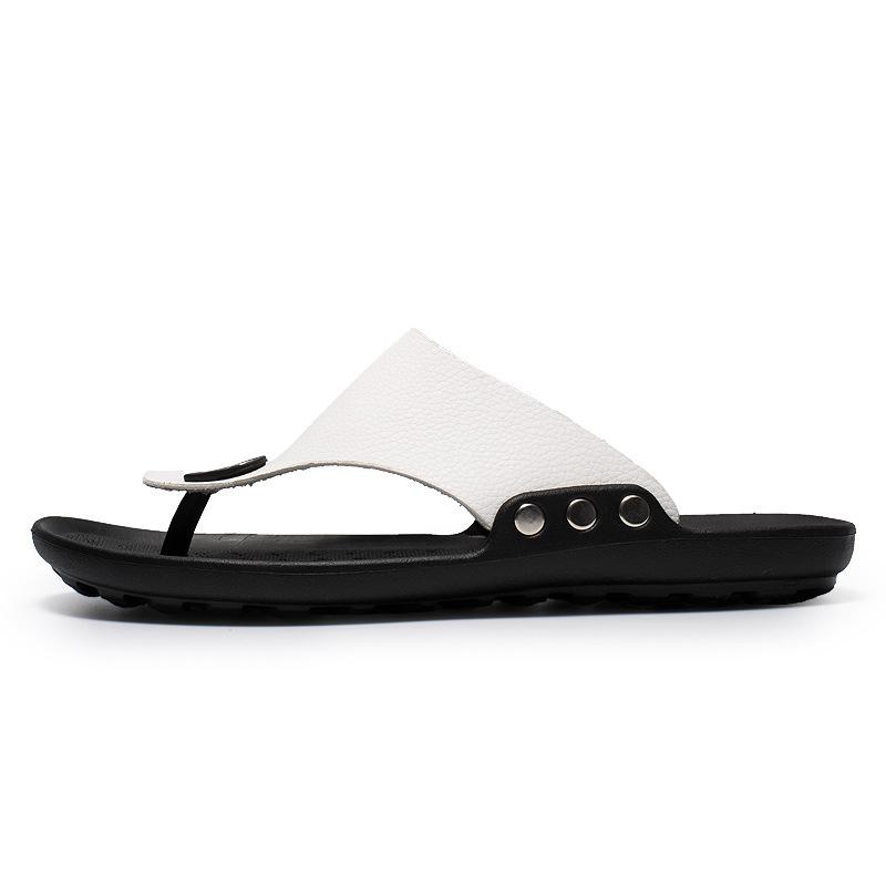 Summer cool and comfortable men's solid color slippers 2025 supply multi-color optional sandals men