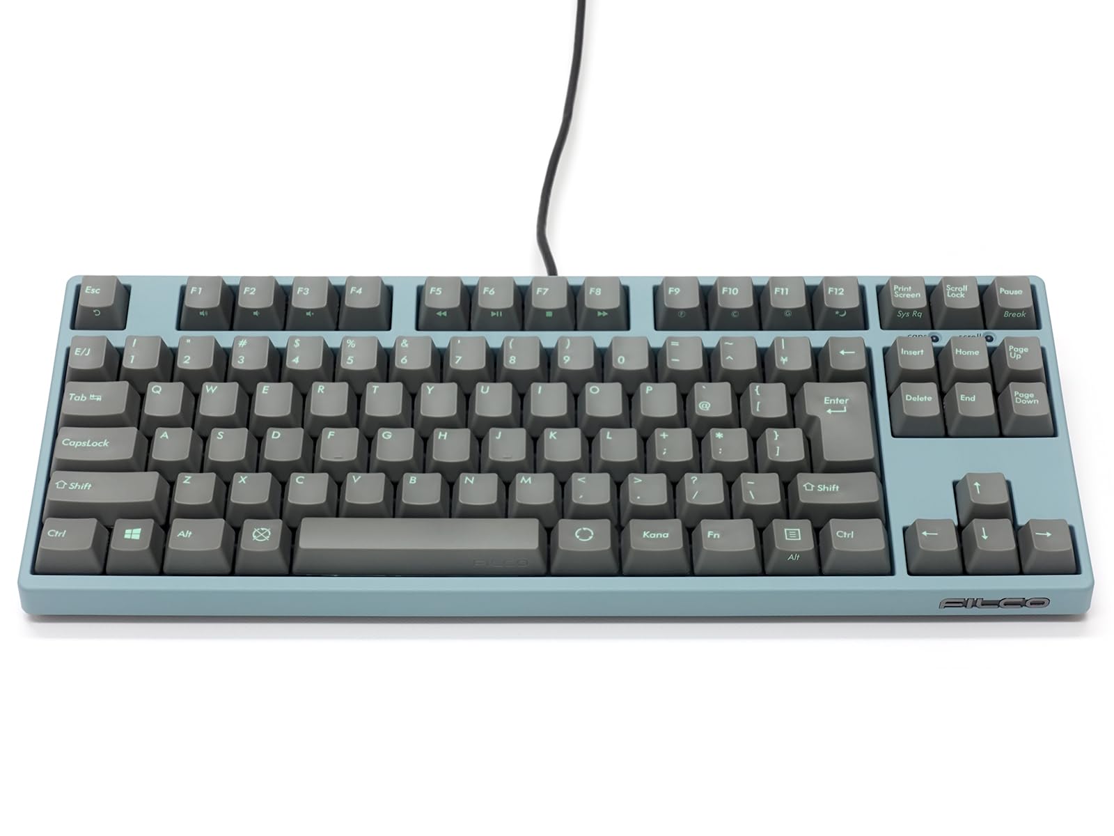 

FILCO Majestouch + ASAGI Tenkeyless Japanese layout 91 keys CHERRY MX Red axis PBT two-color molded sky gray keycap with 3 red key locks Asagi
