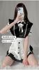 Maid outfit set Cosplay Sexy Maid Lolita Dress Bow Tie Cute Fancy Dress Extreme Seductive Babydoll Lingerie Apron Costume School Festival Uniform