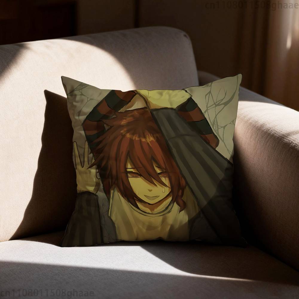 Zeno Remake Anime Pillow Case Sofa Living Room Bedroom Headboard Backrest Cushion Square Cushion Nap Time