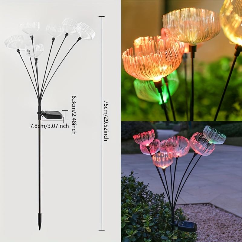 2PCS Solar-Powered LED Jellyfish Garden Lights Waterproof Outdoor Landscape Lawn Patio Lighting Switch-Controlled