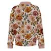 Women's Relaxed V,neck Long,sleeved Button,down Floral Pullover Top