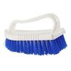 Scrubbing Brush with Stiff Bristles Thickened Handle White Utility Cleaning Hand Brush for Bathroom