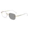 Unisex Luxury Pochromic Reading Glasses Fashion Rimless Color Changing Eyewear for Men Women Outdoor Anti-UV Presbyopia