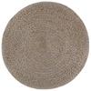 Handcrafted Footstool Light Grey 45 x 30 cm Jute
