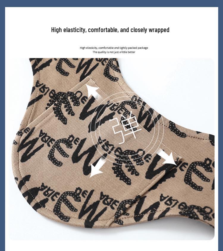 Unisex German Velvet Printed Neck Warmer Snood with Pocket - Cervical Protection & Heat-Generating