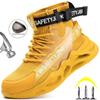 Brand Work Shoes Steel Toe Safety Shoes Men Women Work Boots Breathable Lightweigt Work Sneakers Anti-puncture Safety Boots
