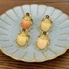 Punk Style Beetle Opening Ring Macaron Color Enamel Beetle Ring Retro Insect Ring  Decoration