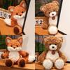 Teddy Bear Fox Plush Toy Animal Cute Soft Filled Doll Children Holiday Gift