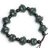 Herren und Damen Buddhistische Perlen Rosenkranz Affenkopf Armband Schmuck Jade Armband