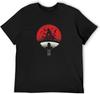 Rebirth Uchiha Clan Symbol Mashup with Itachi Mangekyou Sharingan Sasuke Uchiha T Shirt Men Cotton T Shirt