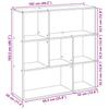 Room Divider Bookshelf White 102 x 29 x 103.5 cm Engineered Wood