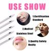 20Pcs/set Stainless Steel Body Piercing Needle 12G/13G/14G/15G/16G/17G/18G/19G/20G Hollow Mixed Piercing Needle Tool