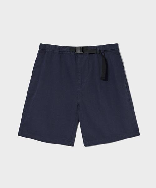 VTWO 70205 Washed Wide Cotton Shorts_Navy