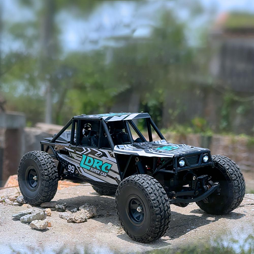 

LDRC LD18499 4WD RC Car 1/18 Scale 4x4 Remote Control Crawler 2.4G Off-road Climbing Vehicle Toys for Kids Adults зелёный