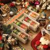6rolls Merry Christmas Washi Tapes Set Gold Stamping Adhesive Masking Tape Decoration Stickers for Diary Gift Packing