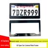 US Spec Plastic License Plate Holder – Customizable Protective Frame with Logo Printing