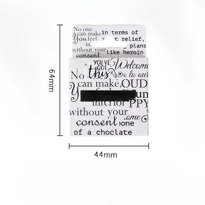 46Pcs/Box English Words Stickers Vintage Letter Paper Stationery Sticker Set for Diy Scrapbook Card Making Craft Lettering