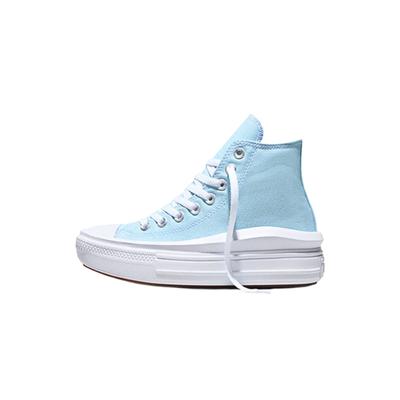 Chuck Taylor All Star Lacci Punta Tonda Semplice Tela Resistente Ammortizzante Scarpe High-Top Sneakers Donna A16968C