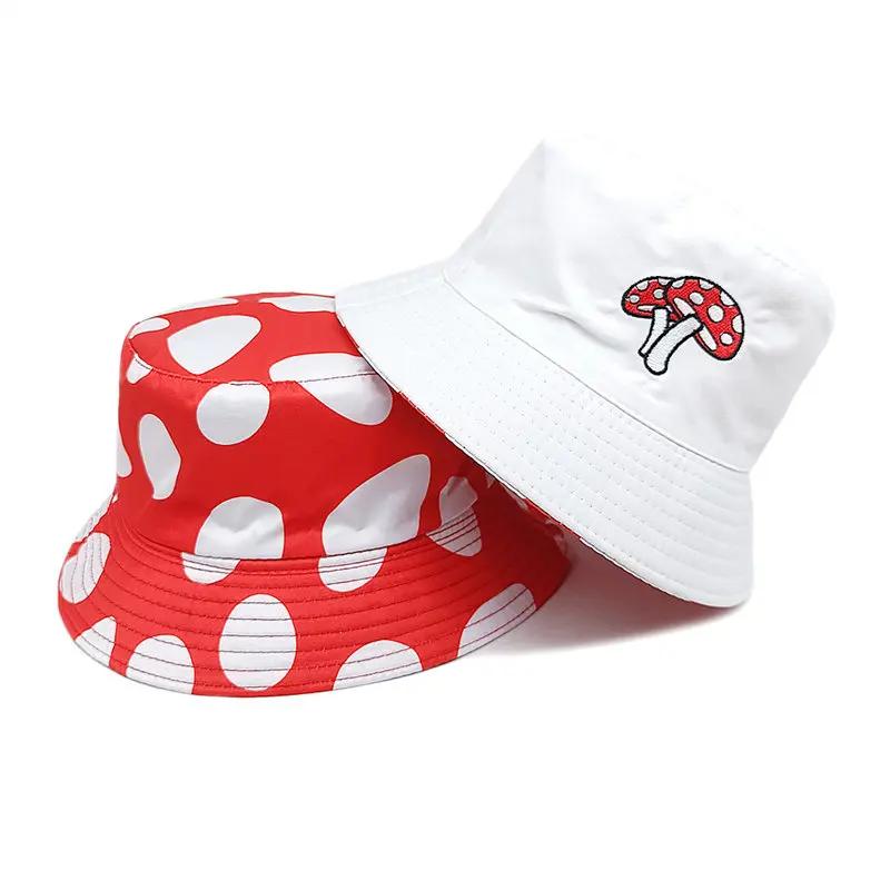 

LDSLYJR Four Seasons Polyester Cartoon Print Bucket Hat Fisherman Hat Outdoor Travel Hat Sun Cap Hats for Men and Women 209 білий
