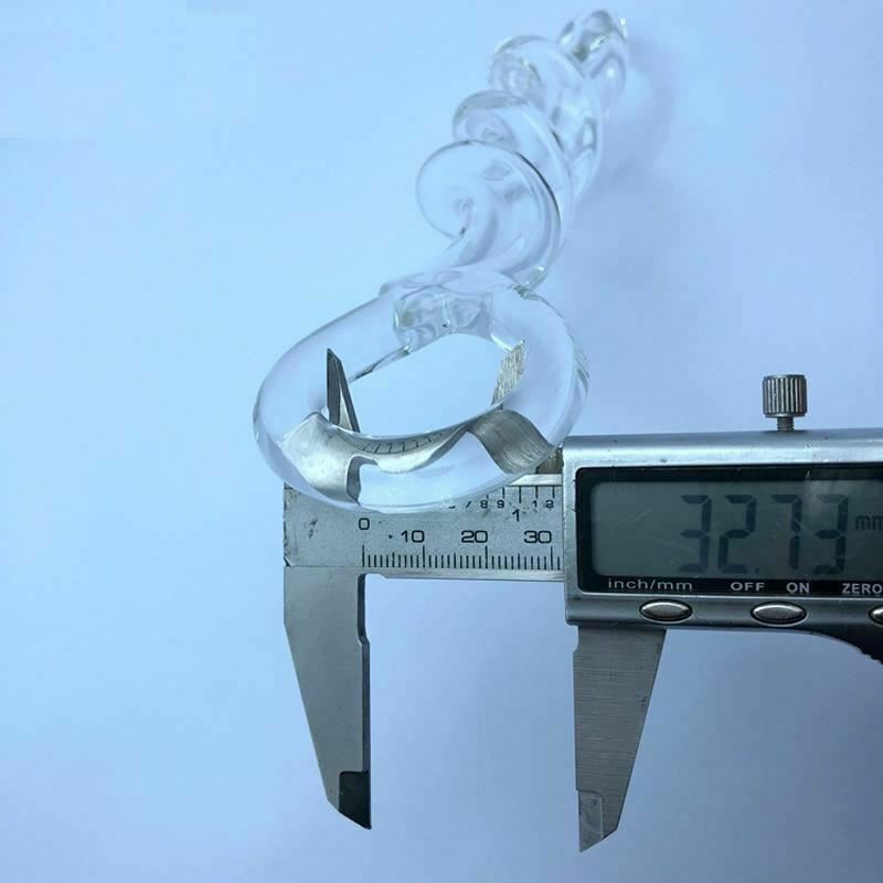 Pyrex Crystal Spiral Dildo Transparent Long Butt Plug Sex Toys Anal Fetish Glass Dildos