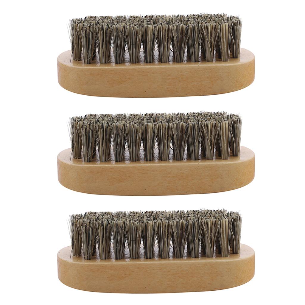 Shoe Shine Brushes Polish Bristles Boots Shoes Leather Care Cleaning Polishing Brush Convenient Nubuck Boot Pig Hair Tool