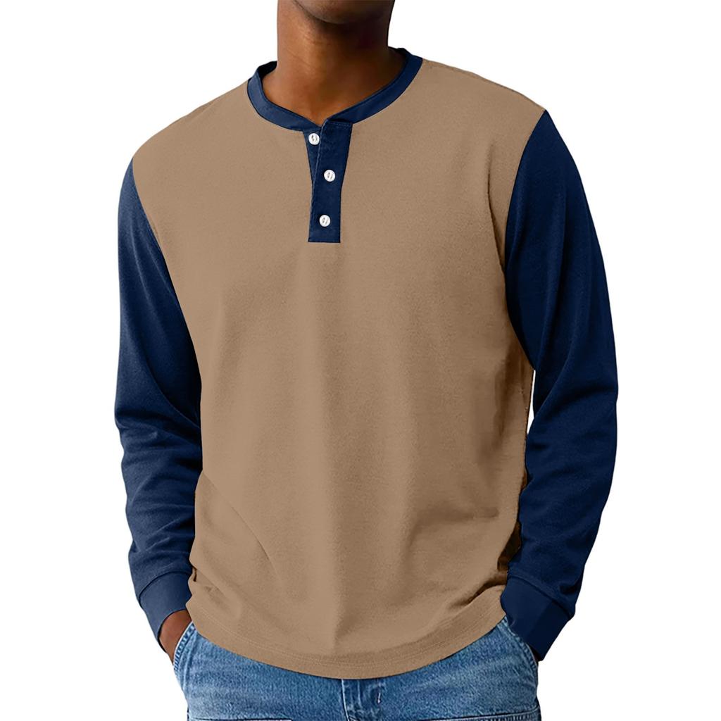 Men's Loose Casual  Long-sleeved Lapel Zip-up Hoodie