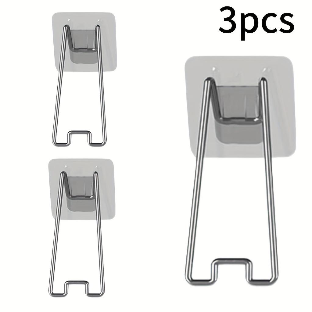 

3pcs Picture Frame Stand with Adhesive Easel Backing and Stainless Steel Self-Adhesive Stand,Fits Any Size Picture Frame
