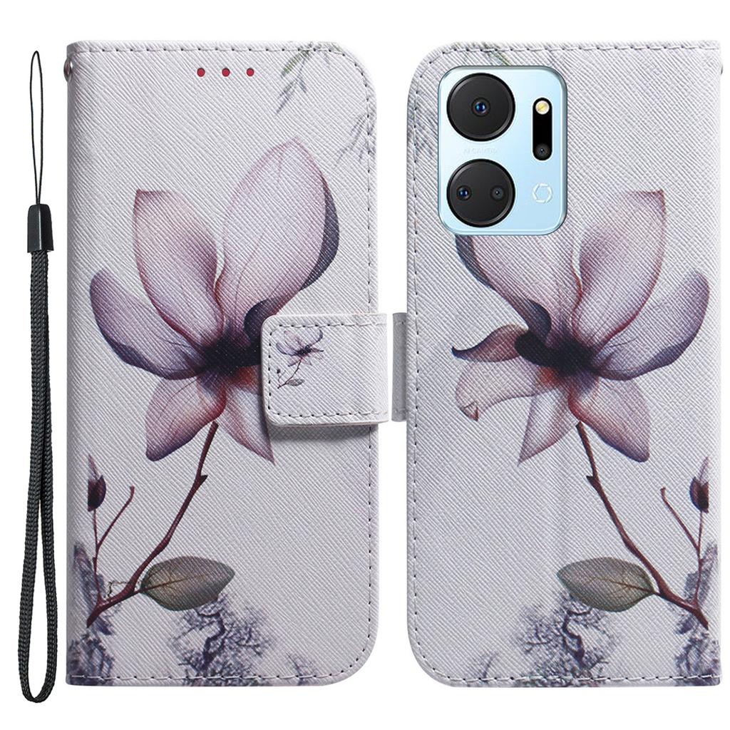 Protective Case for Honor X7a 5G PU Leather Folio Flip Cover Wallet Phone Case